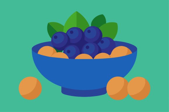Blueberries Bowl with Blueberries: A Lush Asset for Visual Storytelling