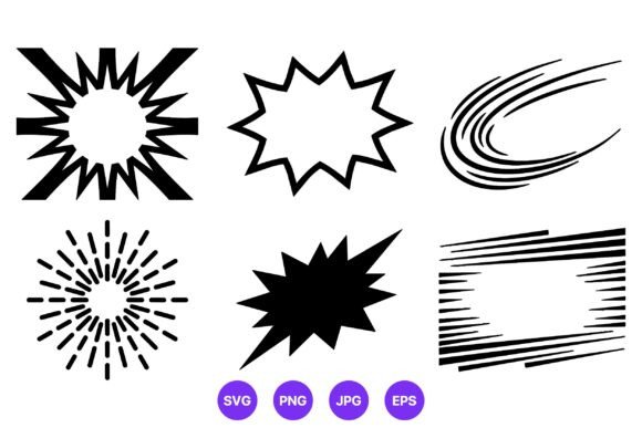 Comic Burst and Speed Lines Vector: Ignite Your Visual Storytelling