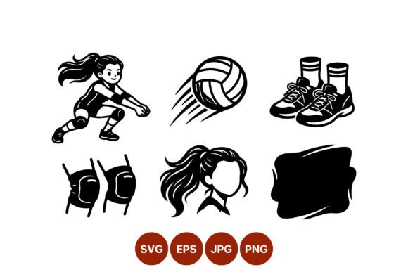 Dynamic Volleyball Player Passing Ball Vector for Motion