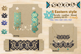 Eastern Style Acrylic Jewelry Kit 3: Digital Templates for Modern Crafters