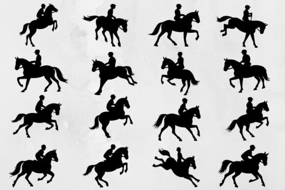 Equestrian Silhouette SVG #2: A Designer's Asset