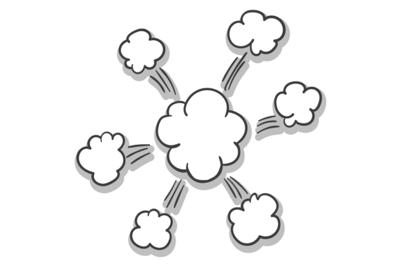 Explosion Comic Clouds Effect: The Boom Puff Style