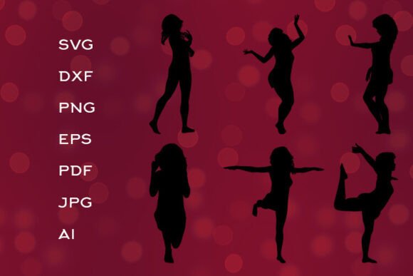 Silhouette of Dancing Girl: Capturing Motion in Design