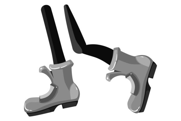 Walking Feet Comic Icon: Cartoon Legs Mo for Dynamic Design